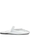 3.1 Phillip Lim bow-detail elasticated-strap mules - Silver