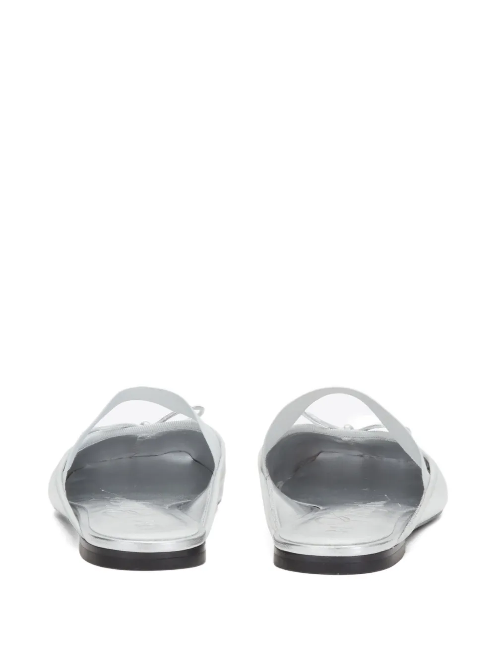 3.1 Phillip Lim bow-detail elasticated-strap mules Silver