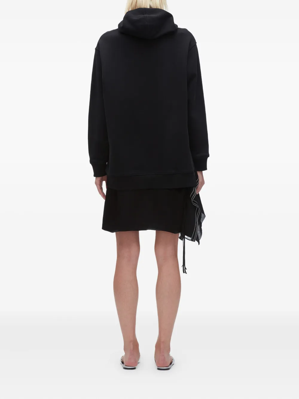 3.1 Phillip Lim hooded layered dress Zwart