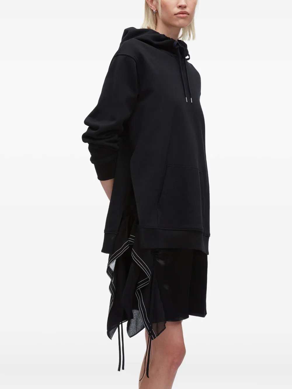 3.1 Phillip Lim hooded layered dress Zwart