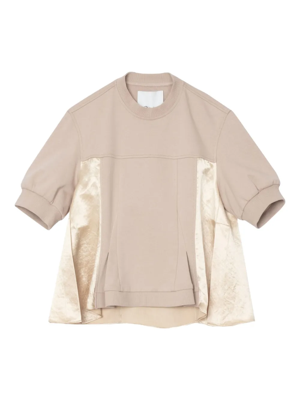 3.1 Phillip Lim panelled cotton T-shirt - ニュートラル 3.1 Phillip Lim panelled cotton T-shirt - ニュートラル