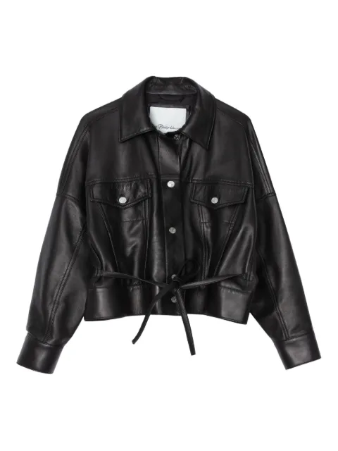 3.1 Phillip Lim belted leather shirt jacket