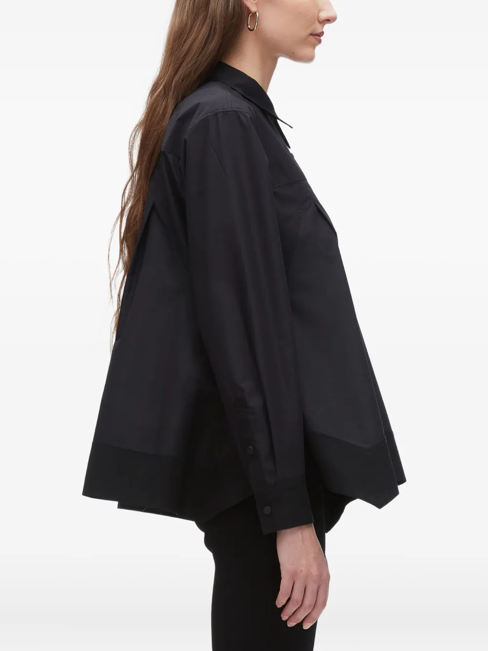 3.1 Phillip Lim panelled shirt Zwart