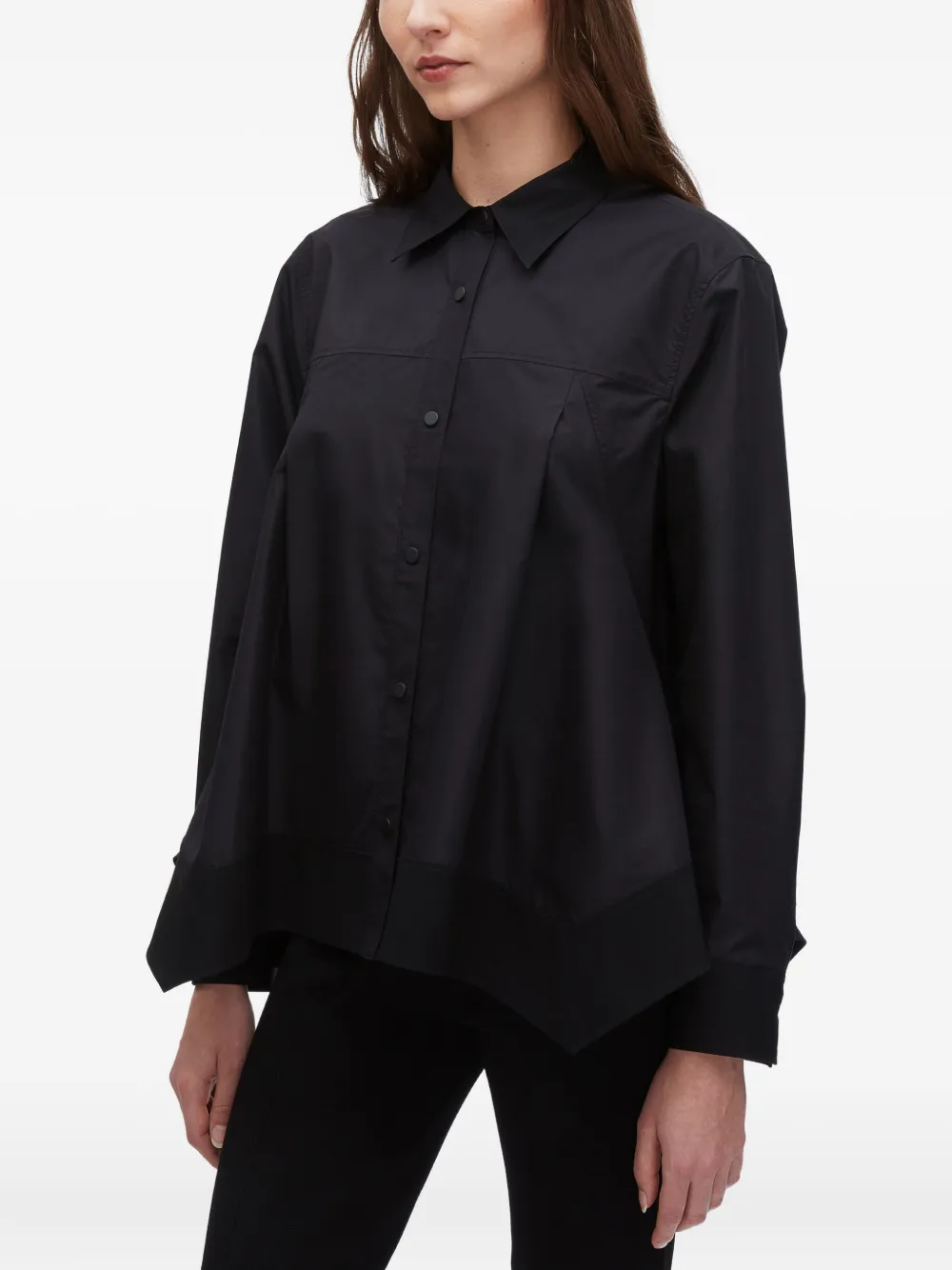 3.1 Phillip Lim panelled shirt Zwart