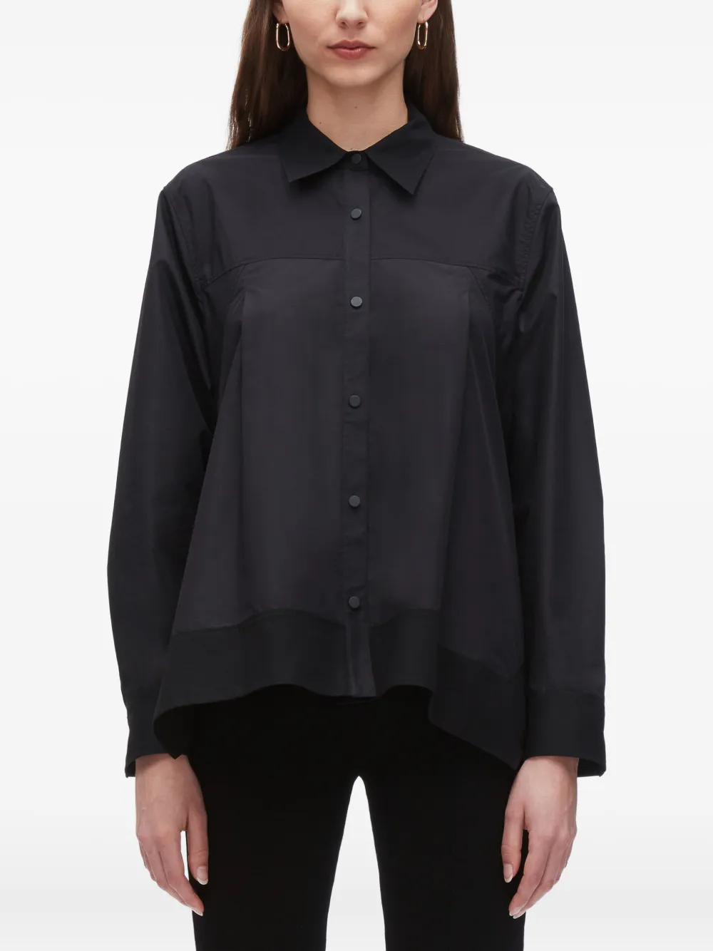 3.1 Phillip Lim panelled shirt Zwart