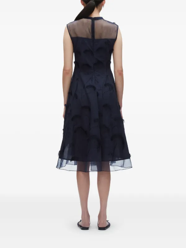 3.1 Phillip Lim フローラル ノースリーブドレス | ブルー
