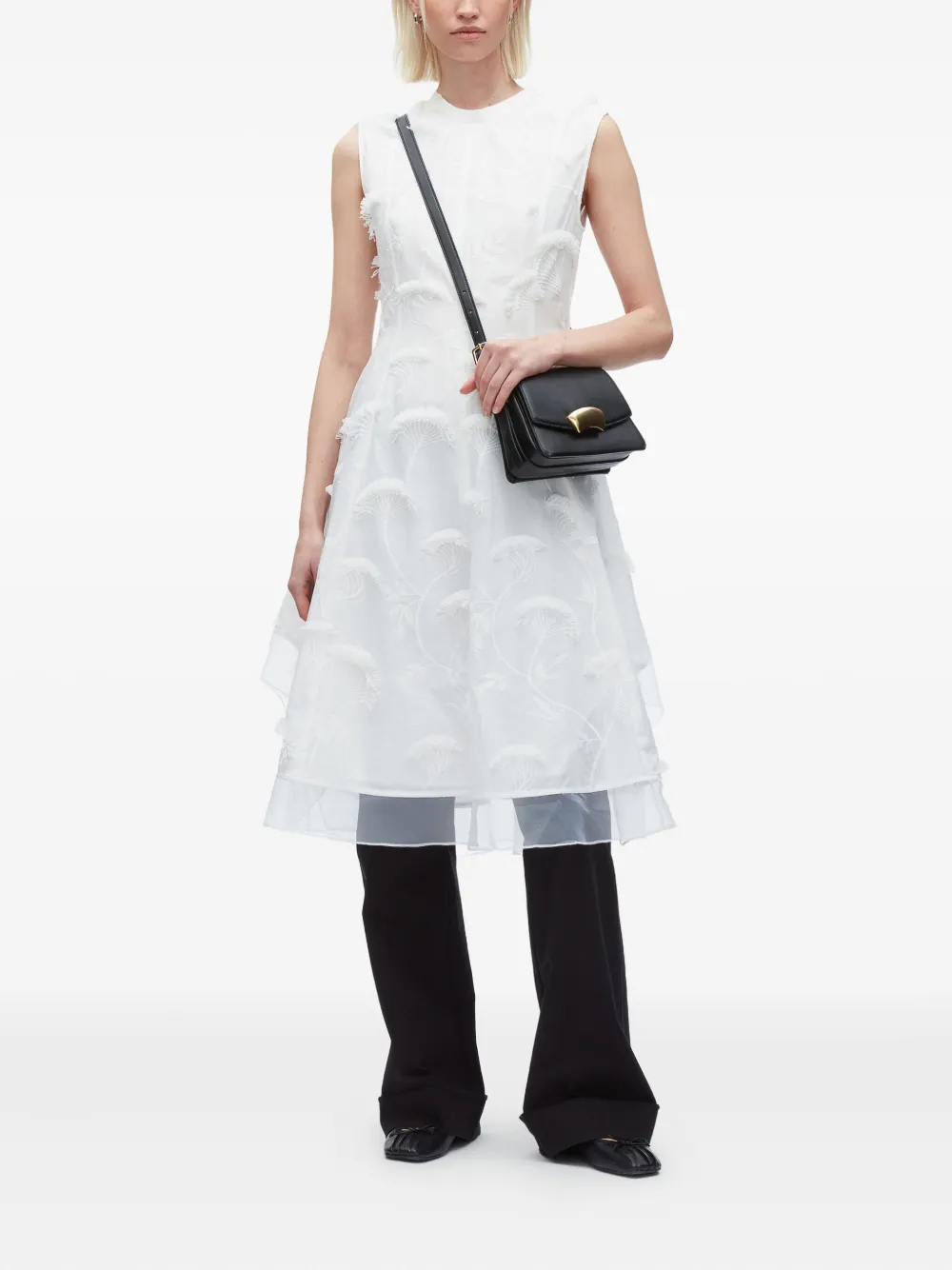 3.1 Phillip Lim embellished layered dress Wit
