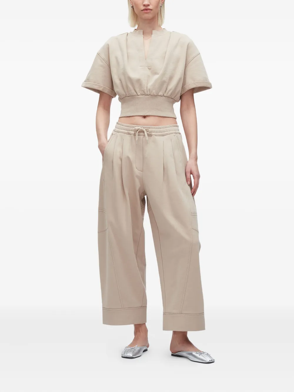 3.1 Phillip Lim pleat-detailed trousers Beige