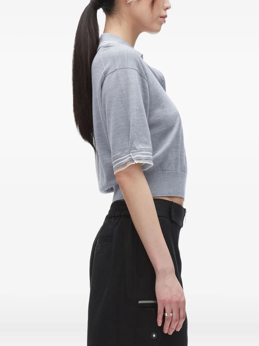 3.1 Phillip Lim short-sleeve merino T-shirt Grijs