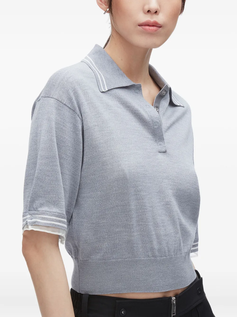 3.1 Phillip Lim short-sleeve merino T-shirt Grijs