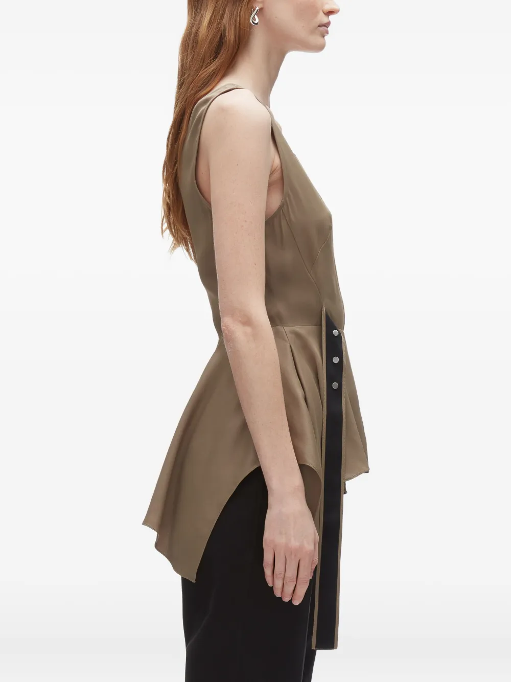3.1 Phillip Lim V-neck peplum top Beige