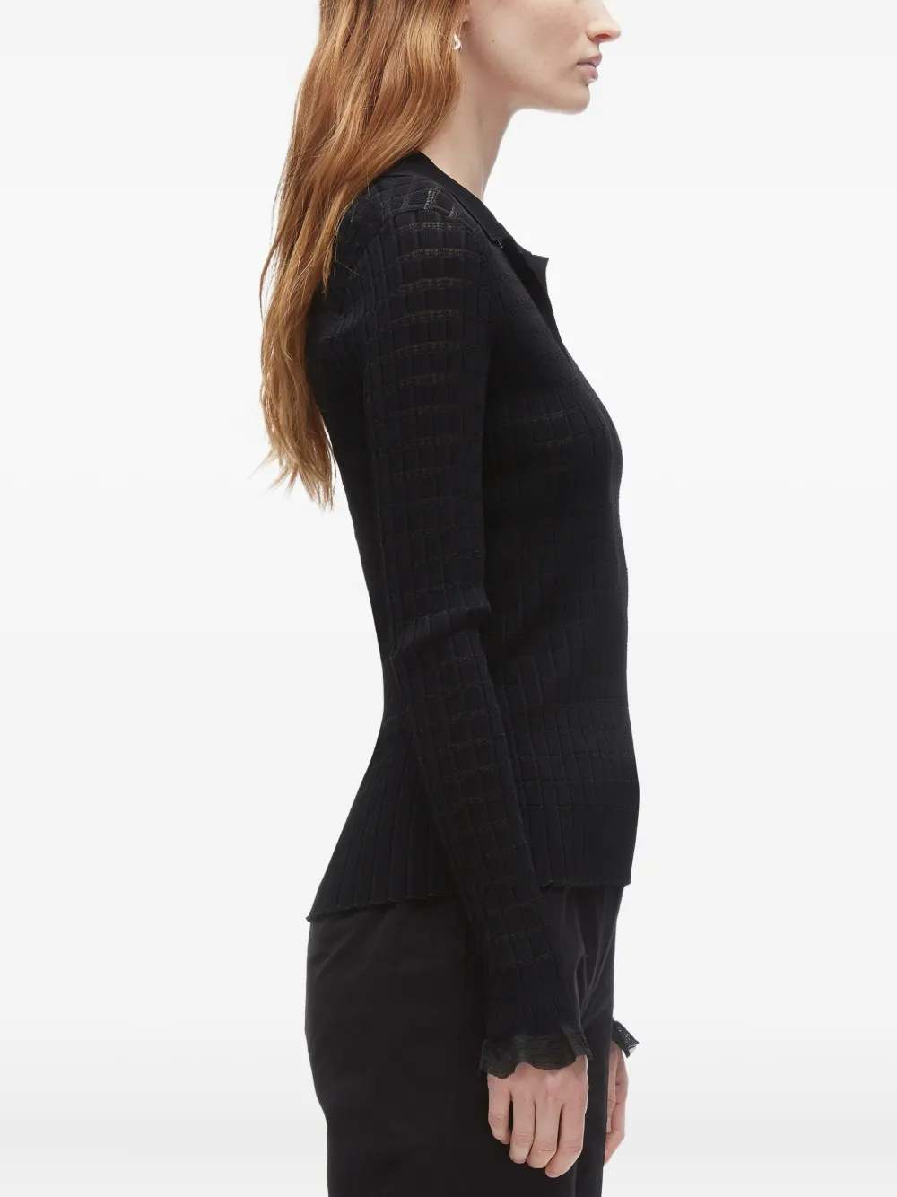 3.1 Phillip Lim ribbed-knit sweater Zwart