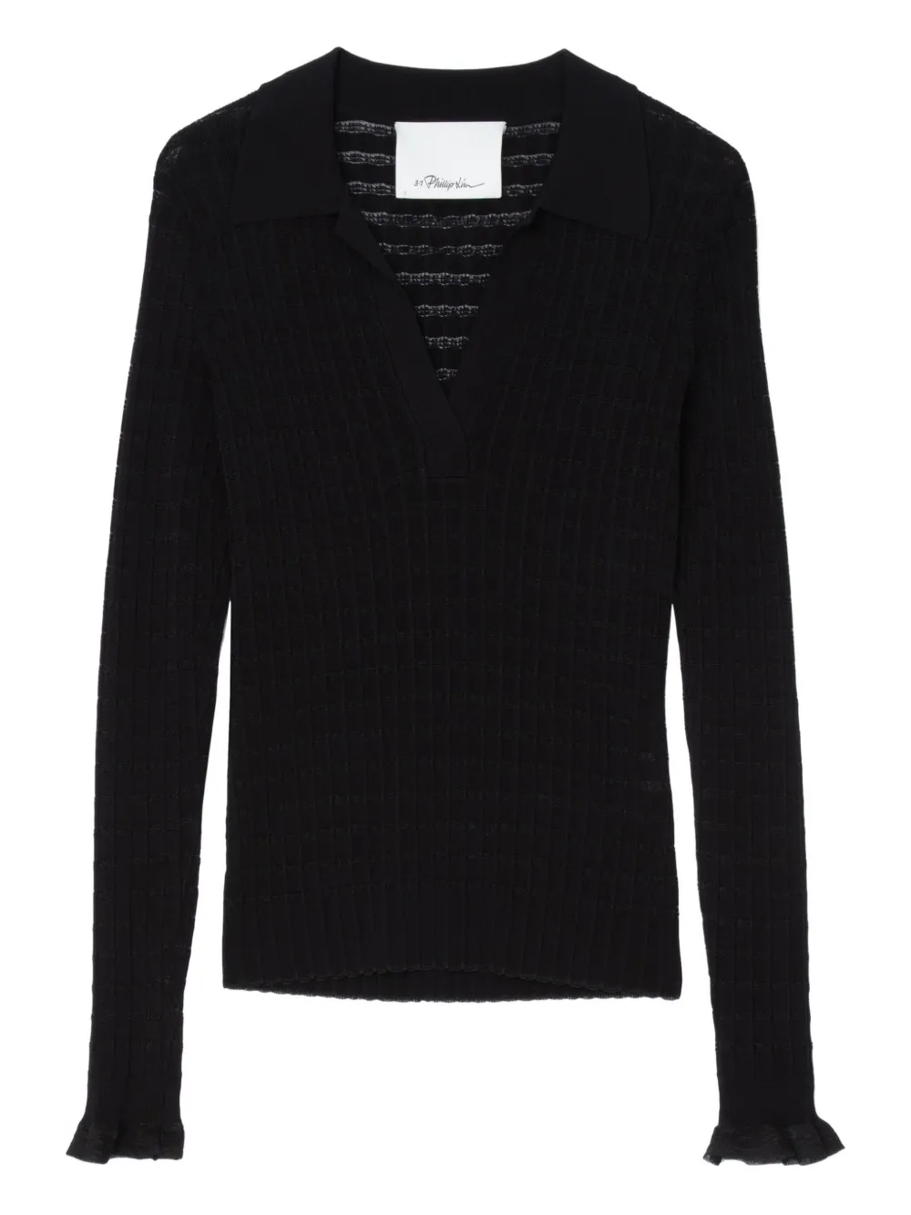 3.1 Phillip Lim ribbed-knit sweater Zwart
