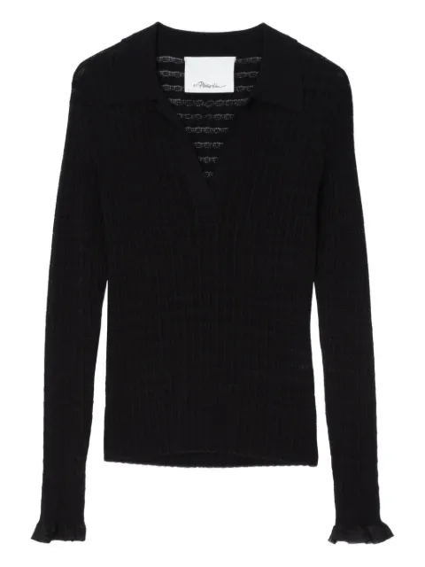 3.1 Phillip Lim Gerippter Strickpullover