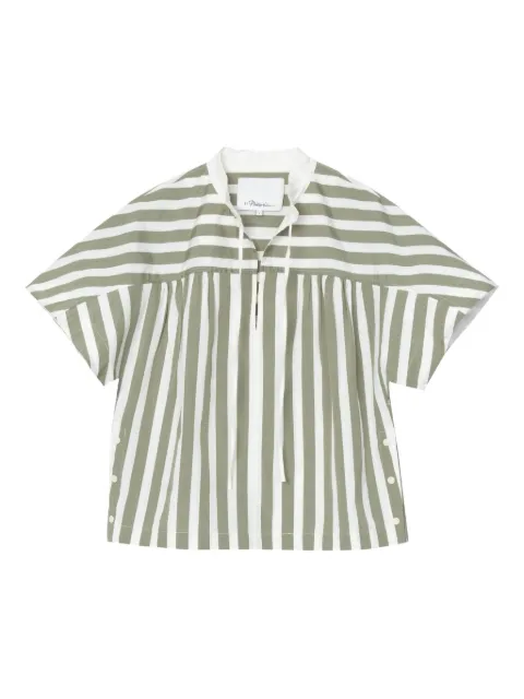3.1 Phillip Lim Gestreiftes Oberteil mit Schleifenkragen