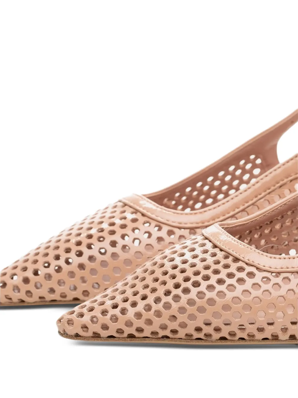 Poche Paris leather heeled sandals Neutrals