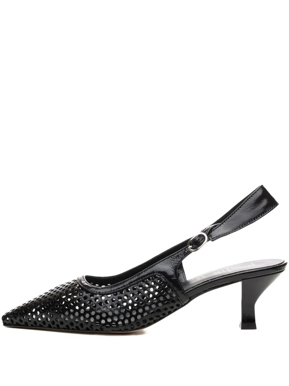 Poche Paris leather heeled sandals | Black | Image 1