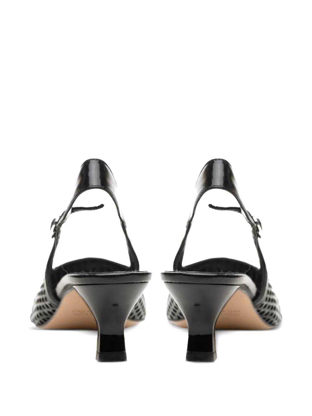 Poche Paris leather heeled sandals Black