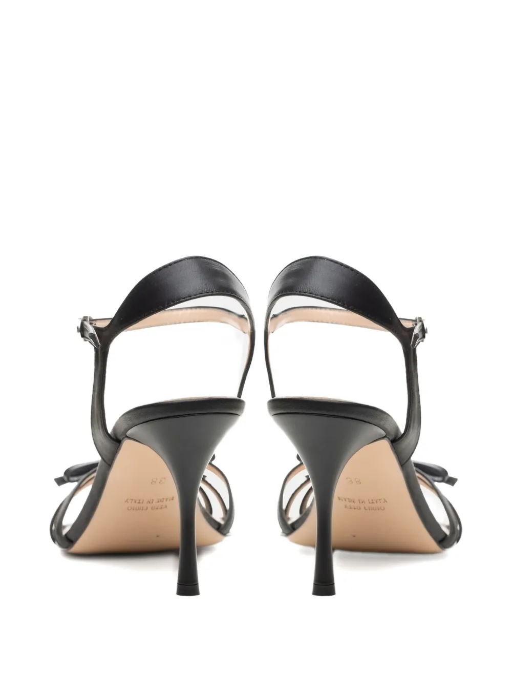 Poche Paris bow-detail stiletto sandals Black