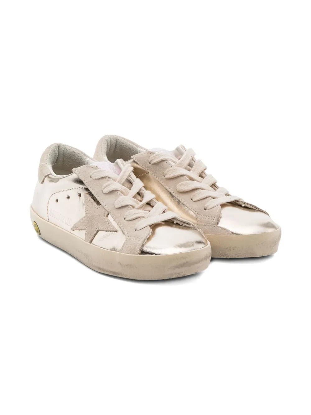 Golden Goose Kids Super-Star suede-details sneakers