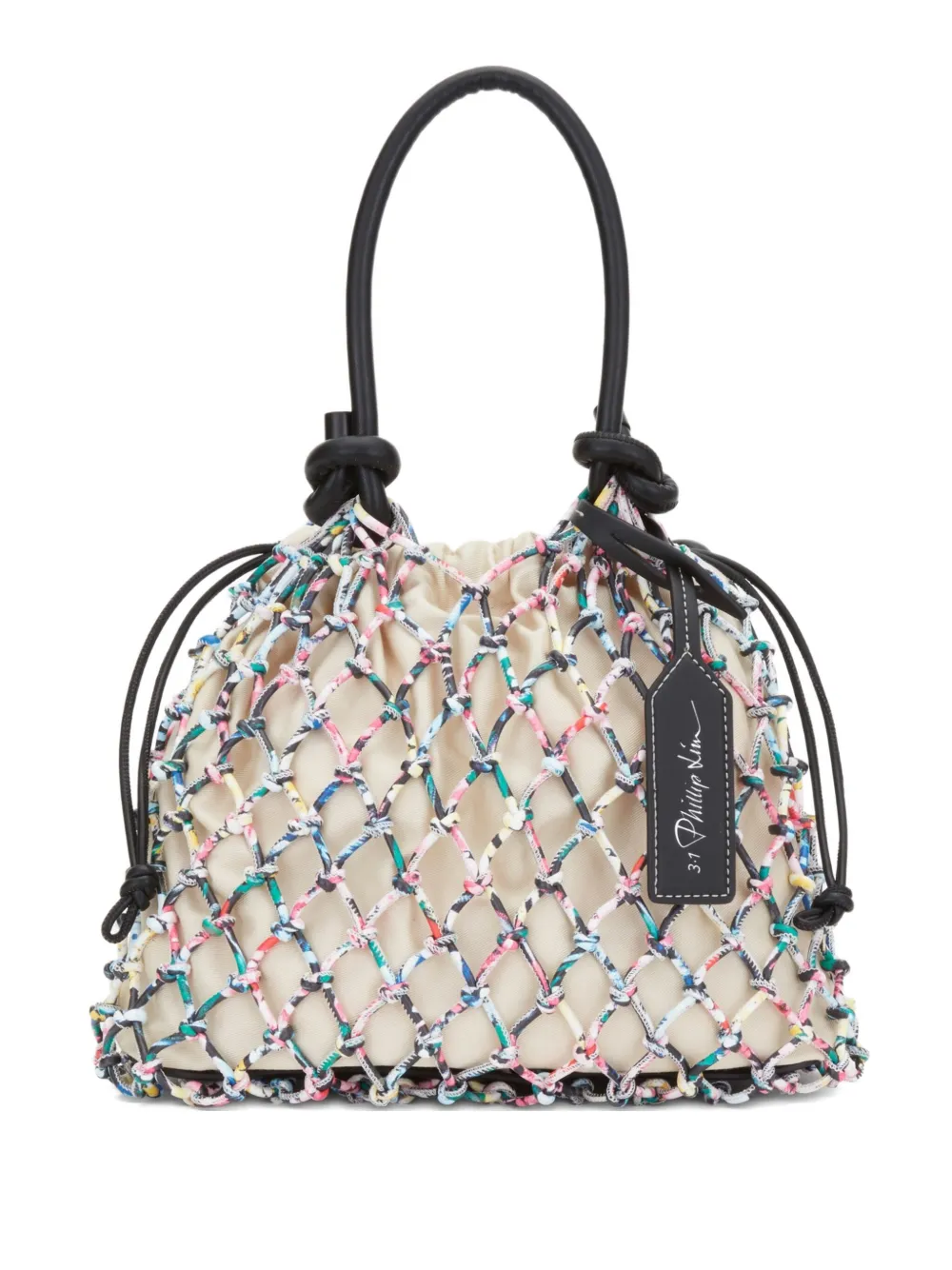 3.1 Phillip Lim Sac net-pattern drawstring tote bag Beige