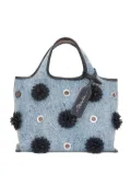 3.1 Phillip Lim flower-embellished eyelet tote bag - Blue