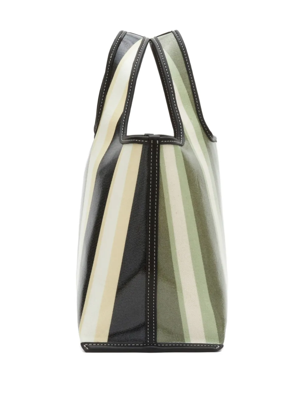 3.1 Phillip Lim mini Market stripe tote bag Groen