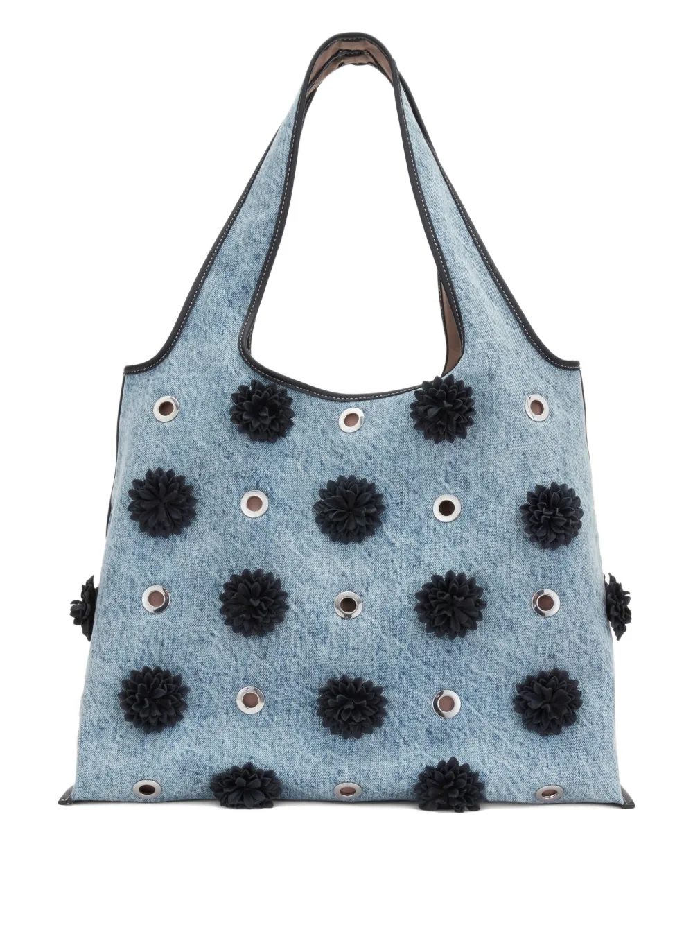 3.1 Phillip Lim pom-pom eyelet tote bag Blauw