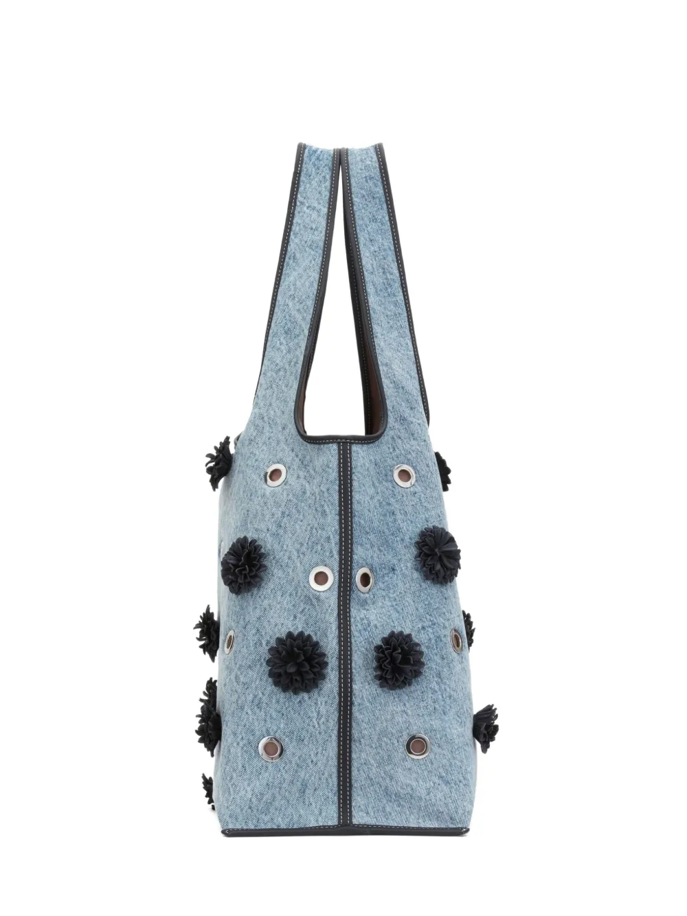 3.1 Phillip Lim pom-pom eyelet tote bag Blauw