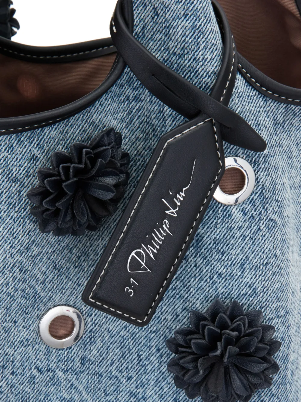 3.1 Phillip Lim pom-pom eyelet tote bag Blauw