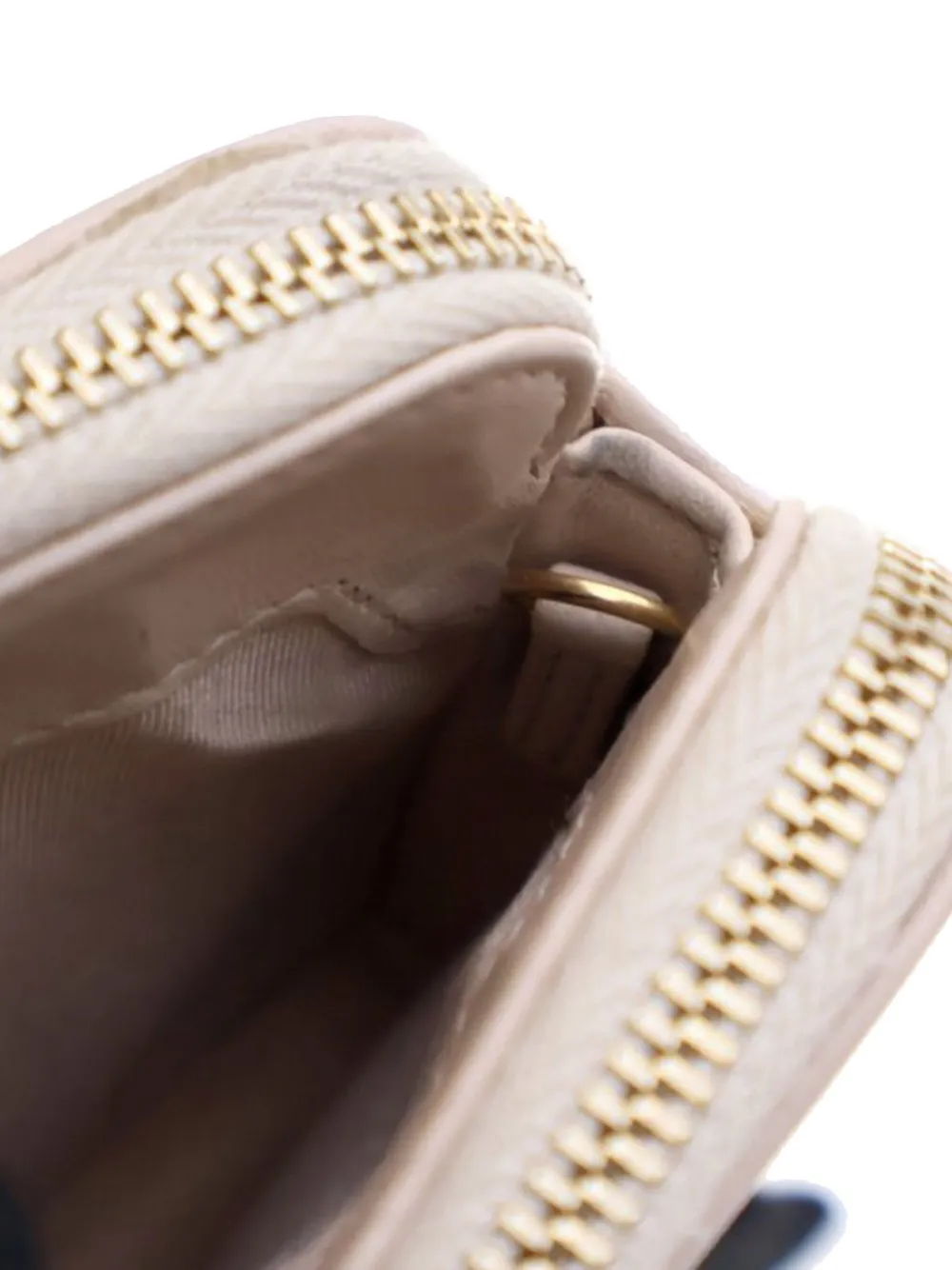 Pre-owned Chanel 2018 Small Chevron Crumpled Lambskin Boy Clutch With Chain Crossbody Bag In Brown