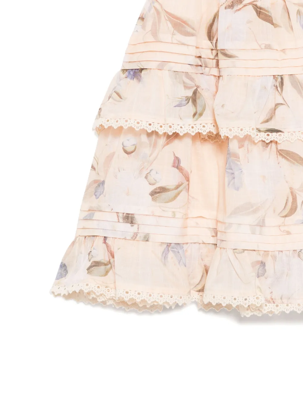 ZIMMERMANN Kids Cascadian swing top Beige