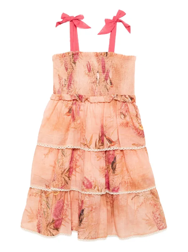 ZIMMERMANN Kids Cascadian Dress | Pink | FARFETCH ZIMMERMANN Kids Cascadian Dress | Pink | FARFETCH