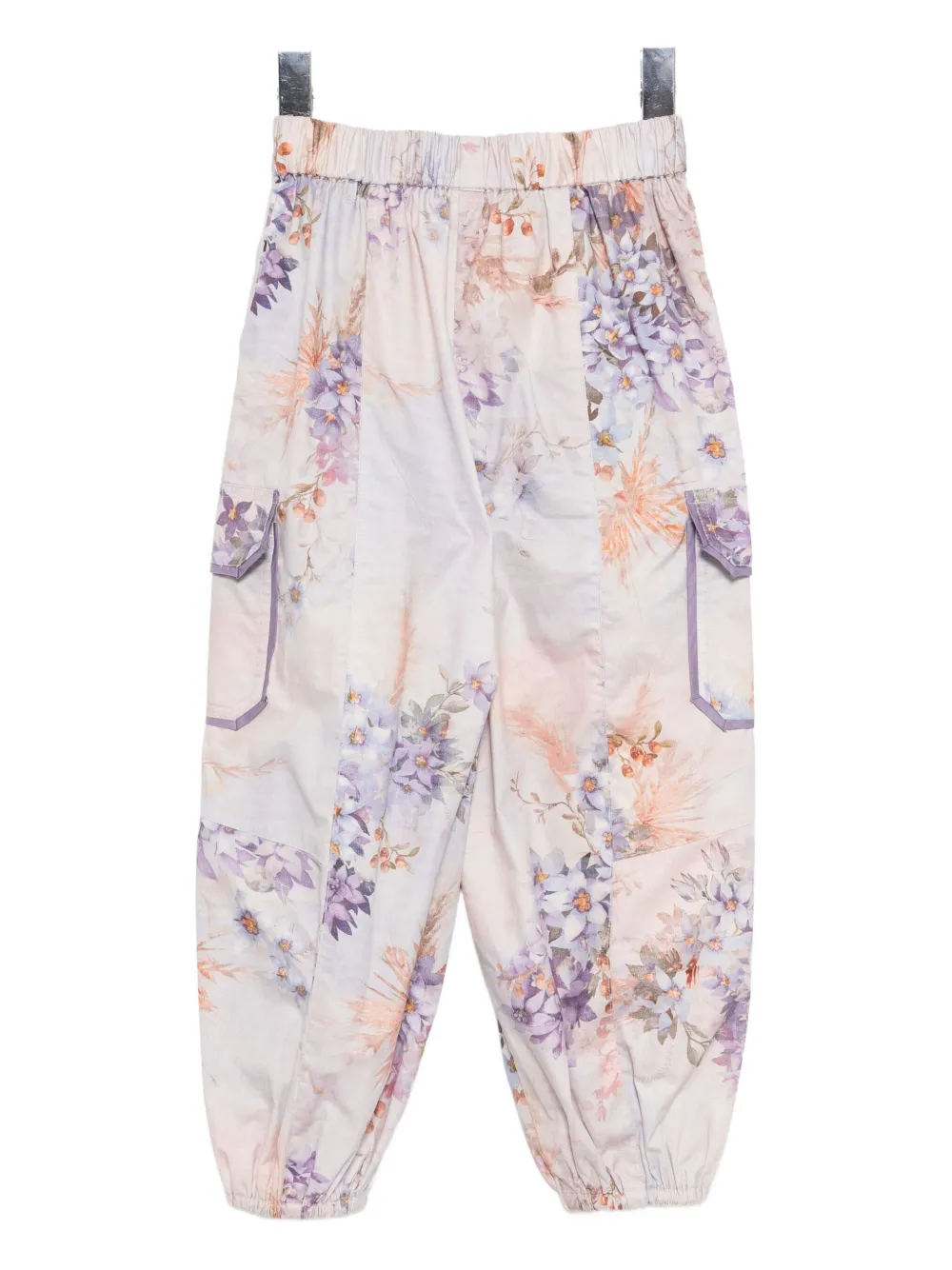 ZIMMERMANN Kids Cascadian popeline broek Paars