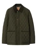 Burberry quilted corduroy-collar jacket - Green