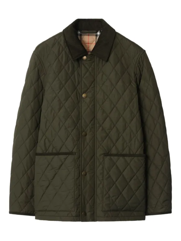 【関税＆送料込み】Burberry Quilted Country Jacket Burberry Quilted Jacket | Black | FARFETCH