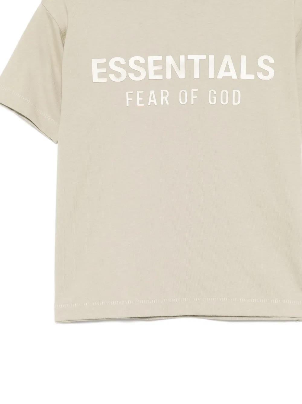 Essentials Logo Cotton T-shirt In Gray