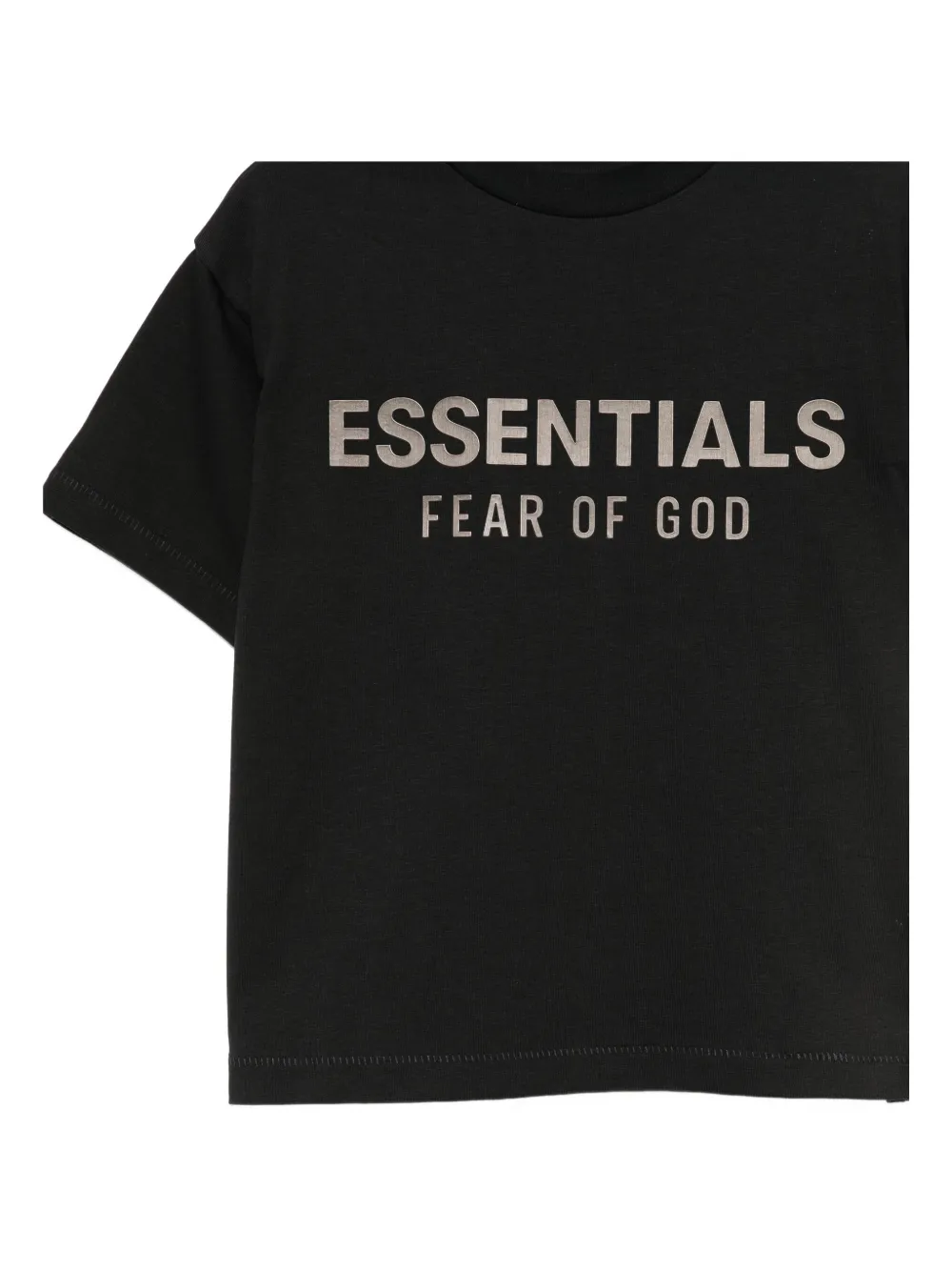 Essentials Logo Cotton T-shirt In Black