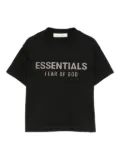FEAR OF GOD ESSENTIALS KIDS logo cotton T-shirt - Black