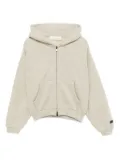 FEAR OF GOD ESSENTIALS KIDS classic fleece zip-up hoodie - Neutrals