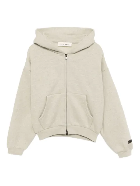 FEAR OF GOD ESSENTIALS KIDS  classic fleece zip-up hoodie