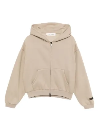 ESSENTIALS フード付きパーカー ベージュ アディダス エッセンシャルズ プラス ルーズフィット スリーストライプ