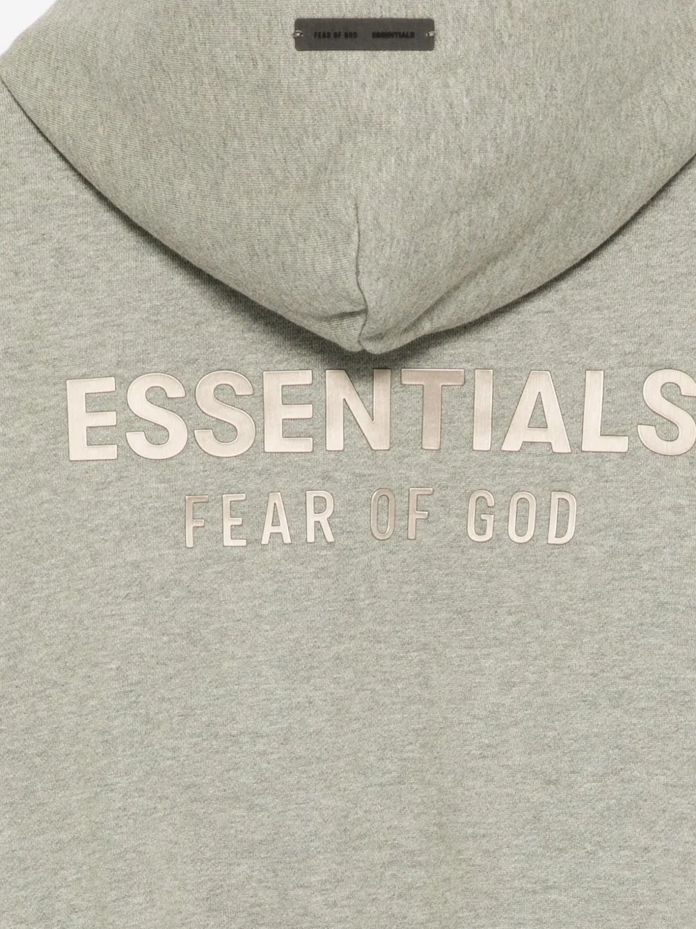 Essentials Embossed-logo Sweatshirt In Gray