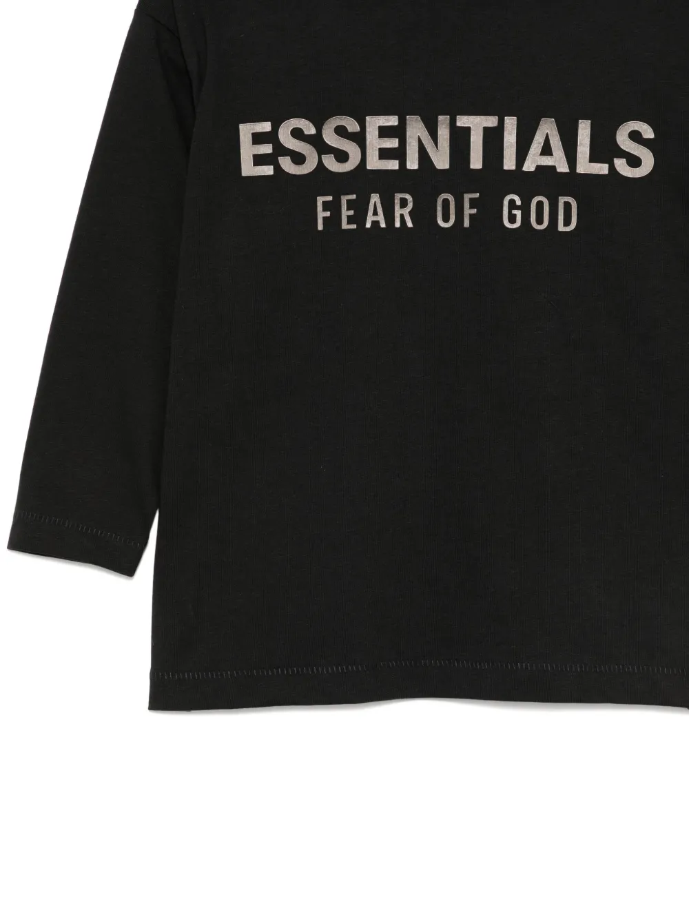 Essentials Logo Cotton T-shirt In Black