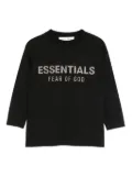 FEAR OF GOD ESSENTIALS KIDS logo cotton T-shirt - Black