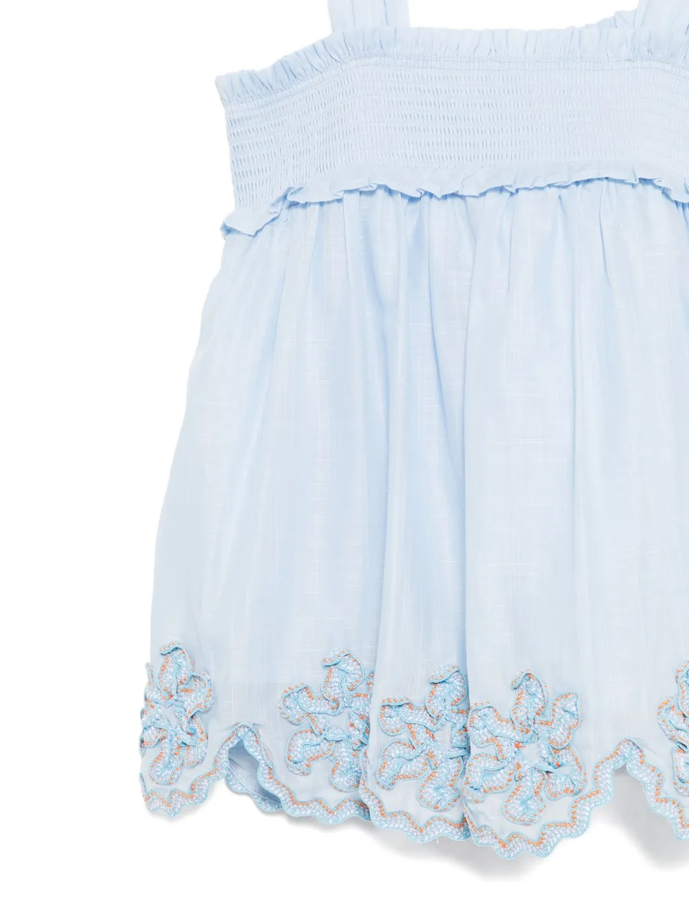 ZIMMERMANN Kids Cascadian top Blauw