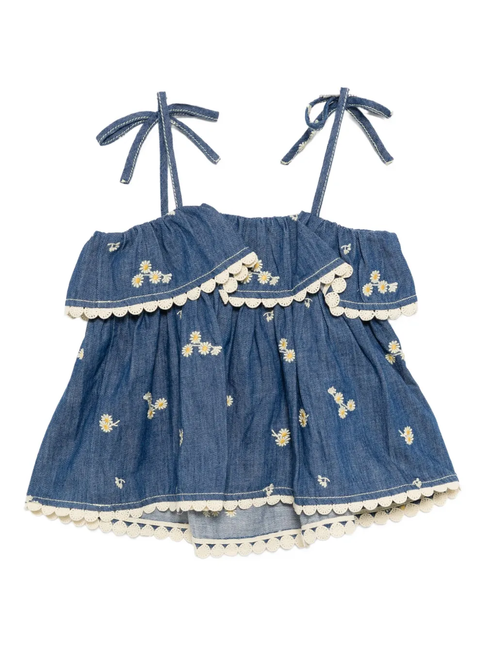ZIMMERMANN Kids Lucky spijkertop Blauw