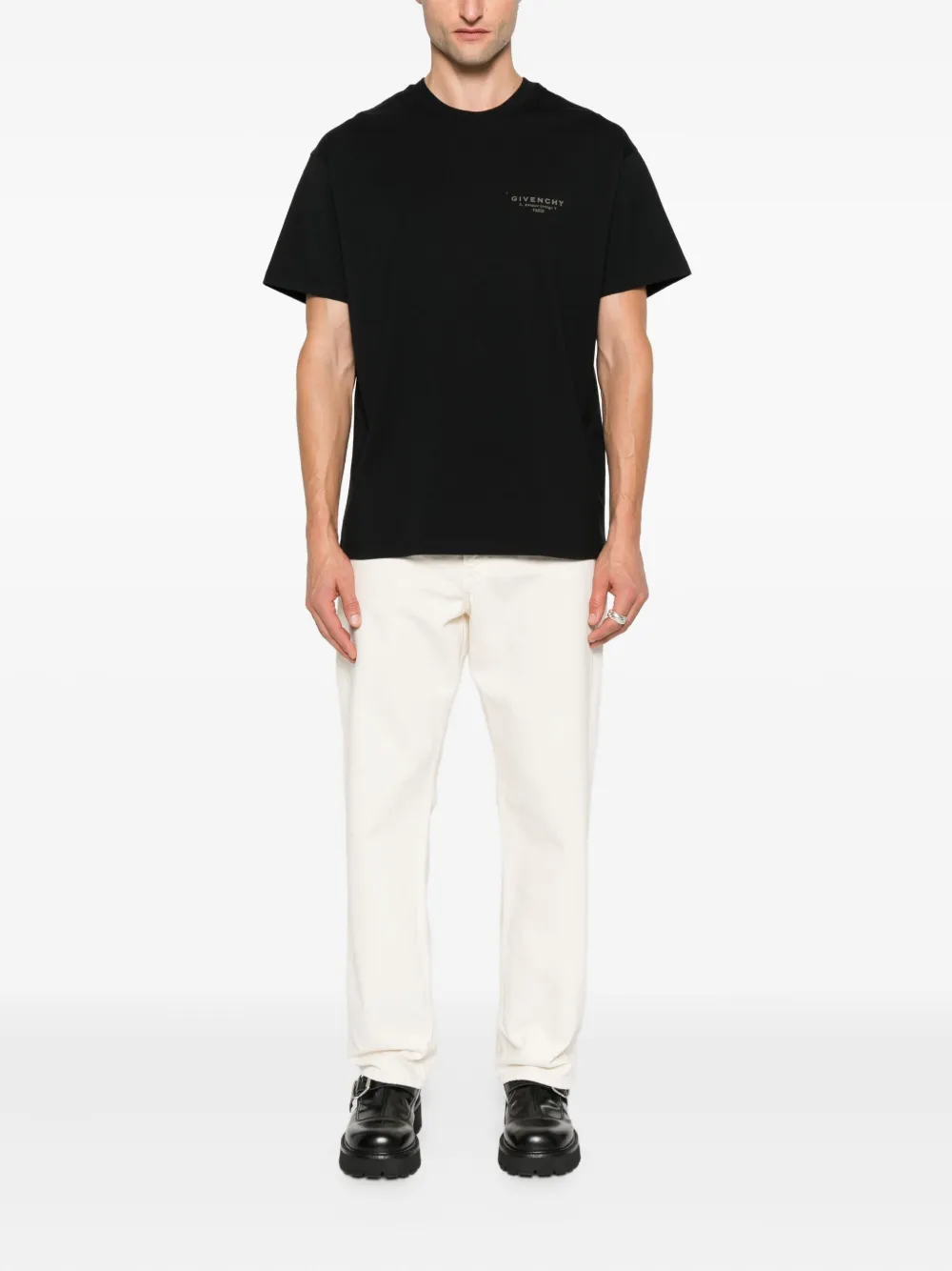 Givenchy T-shirt met logoprint Zwart