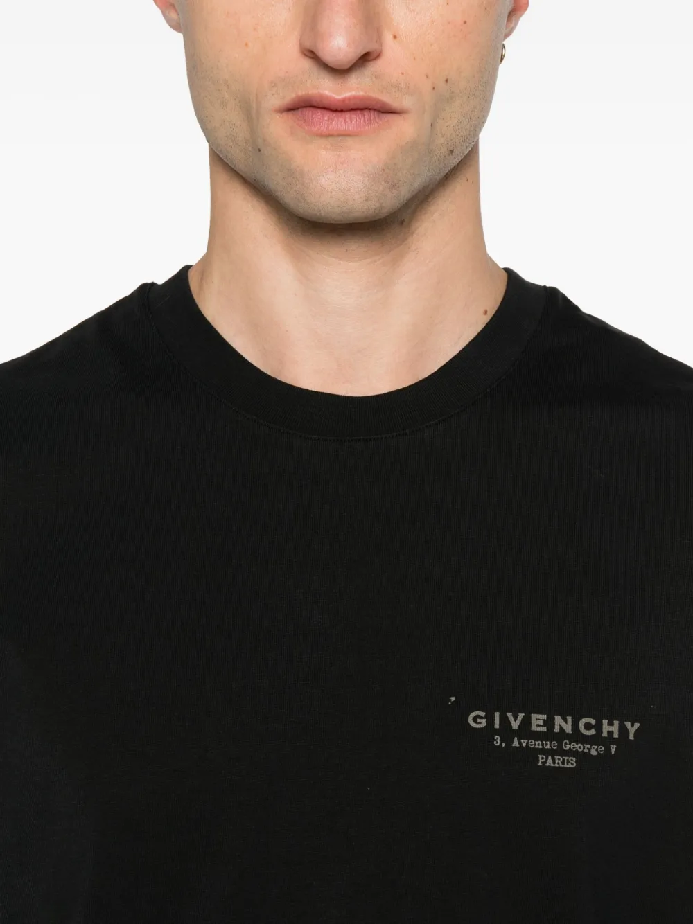 Givenchy T-shirt met logoprint Zwart