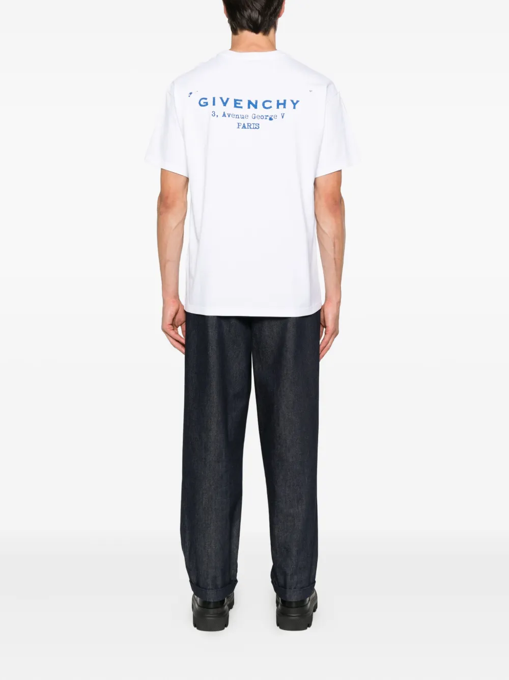 Givenchy Katoenen T-shirt met ronde hals Wit